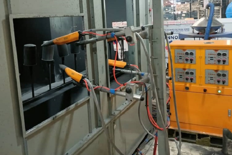 Ground Rail Automatic Powder Coating Line for Cups (in Algeria)