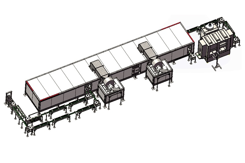 Ground Rail Automatic Powder Coating Line