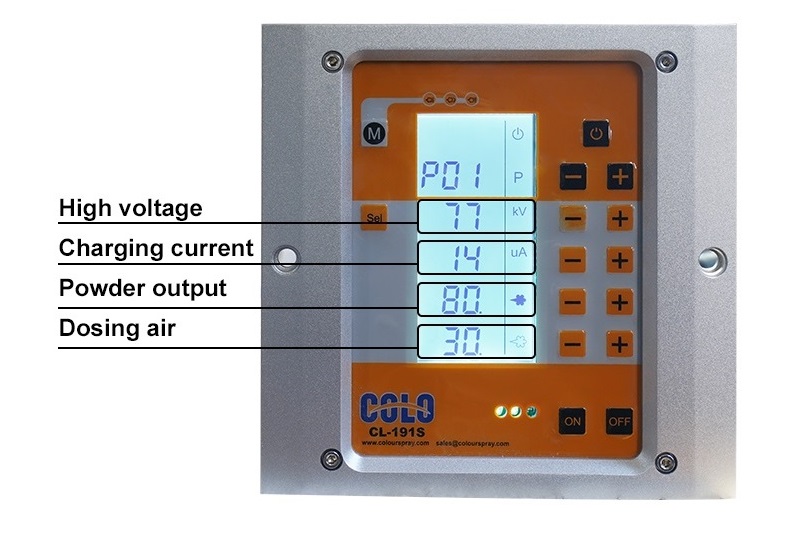 powder coating gun control