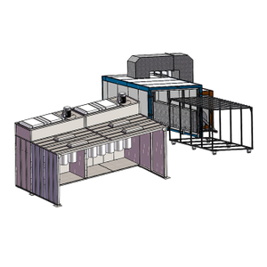 Walk-in Powder Coating System Plant