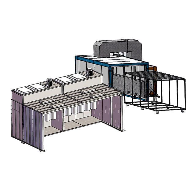 Walk-in Powder Coating System Plant