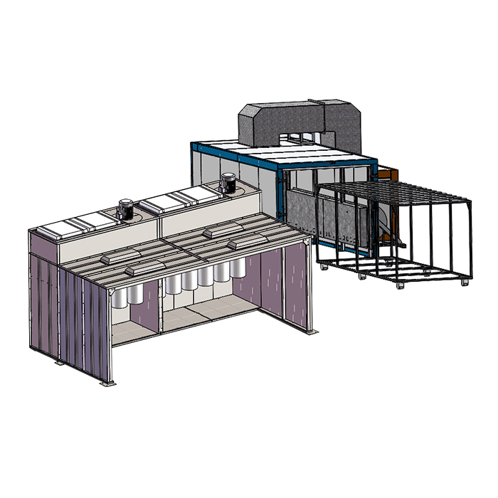 Walk-in Powder Coating System Plant
