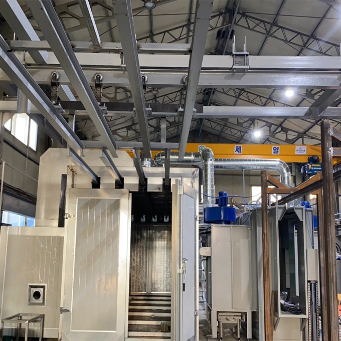 Manual Powder Coating Line with Track System