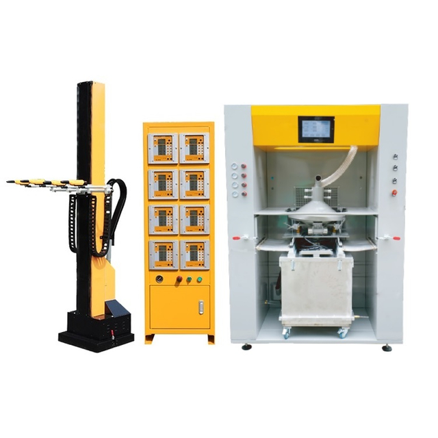 Automatic Powder Coating Equipment with Powder Feed Center