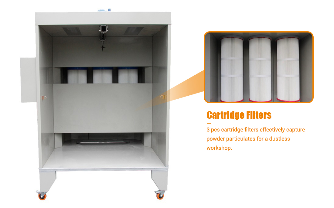 powder coating spray booth