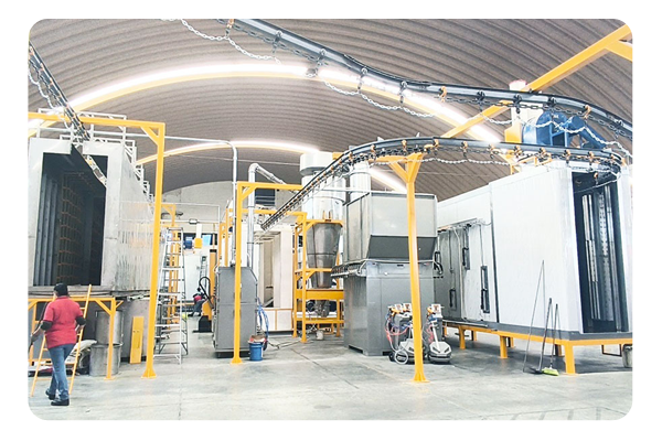 powder coating line