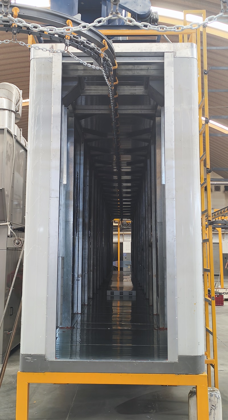 powder curing tunnel
