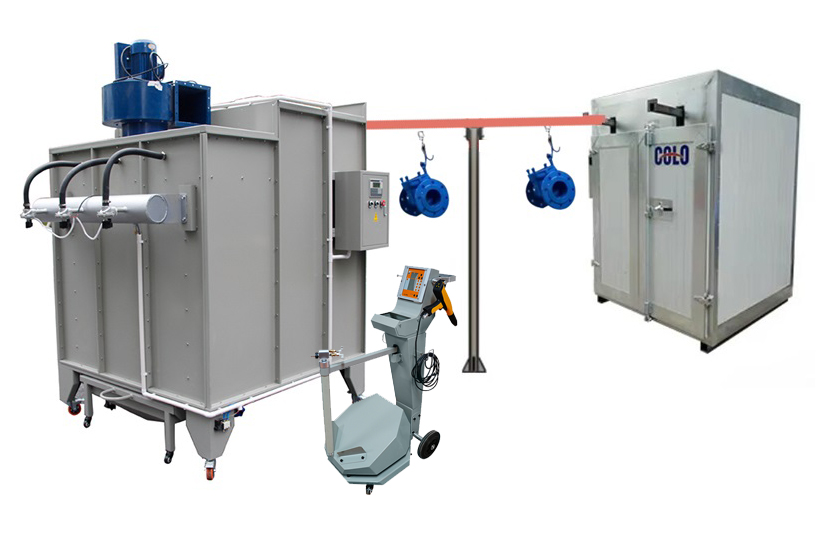 manual powder coating system
