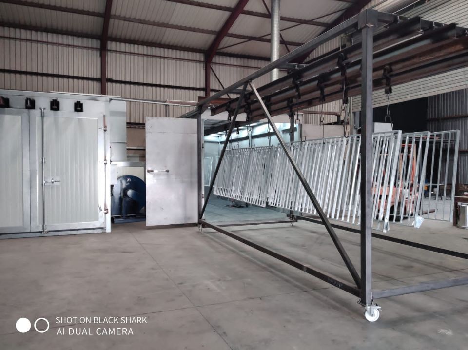 Manual Powder Coating Plant for Security Gates