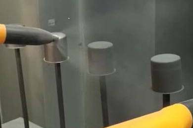 Ground Rail Automatic Powder Coating Line for Cups (in Algeria)