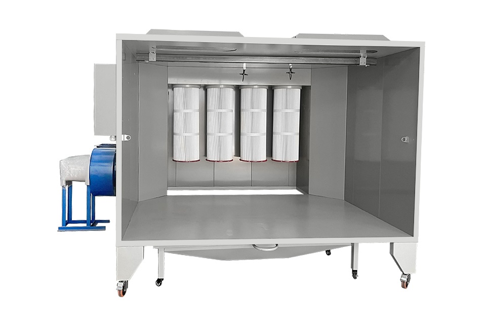 Manual Spray Booth with Cartridge Filter Wall