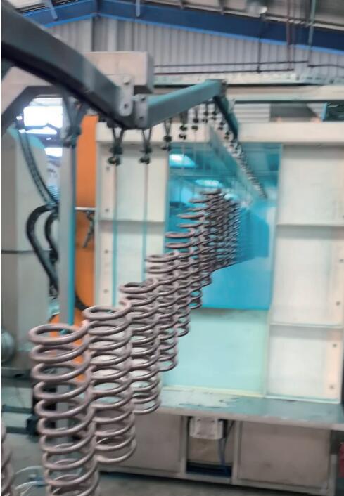 automatic powder coating line for springs