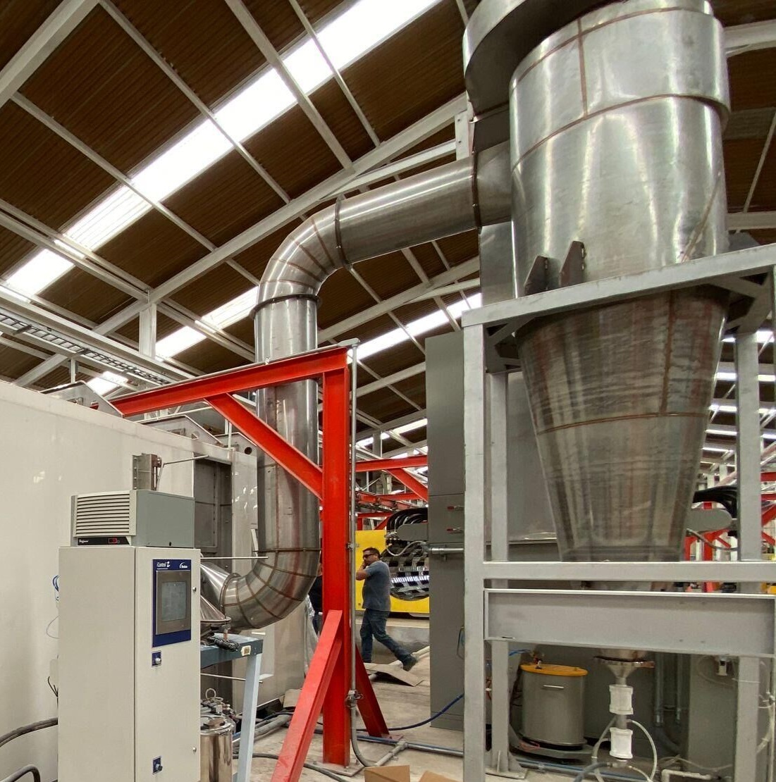 powder coating booth cyclone