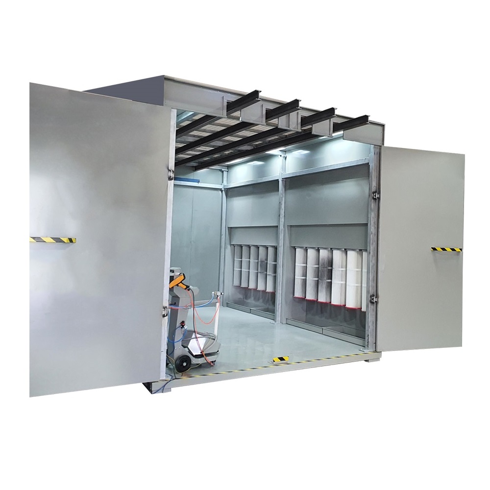 walk-in powder coating booth