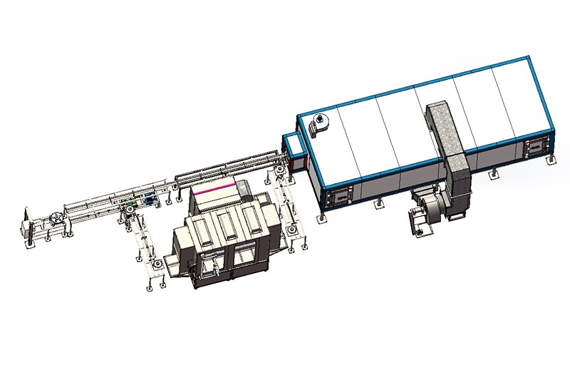 Ground Rail Automatic Powder Coating Line