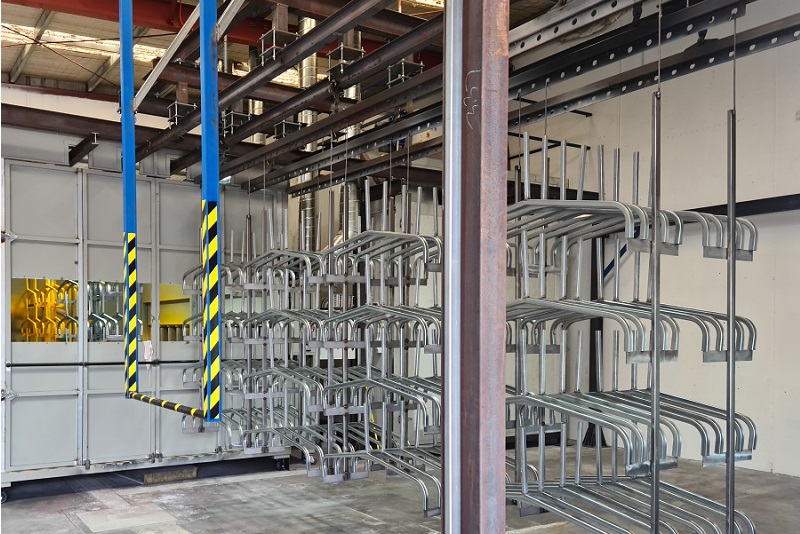 closed powder coating booth