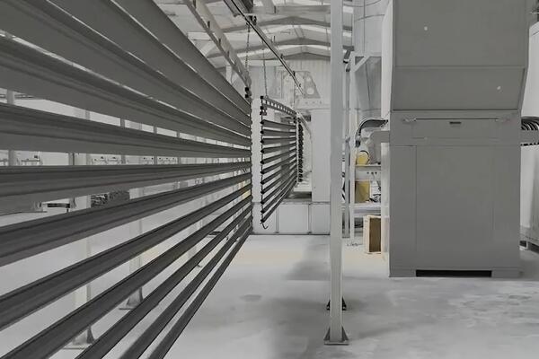 Automatic Powder Coating Line for 6m Aluminium Profiles (in Morocco)