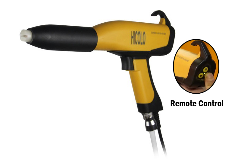 powder coating gun with remote control