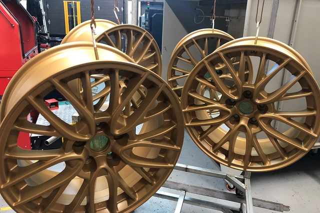 powder coating equipment for alloy wheel