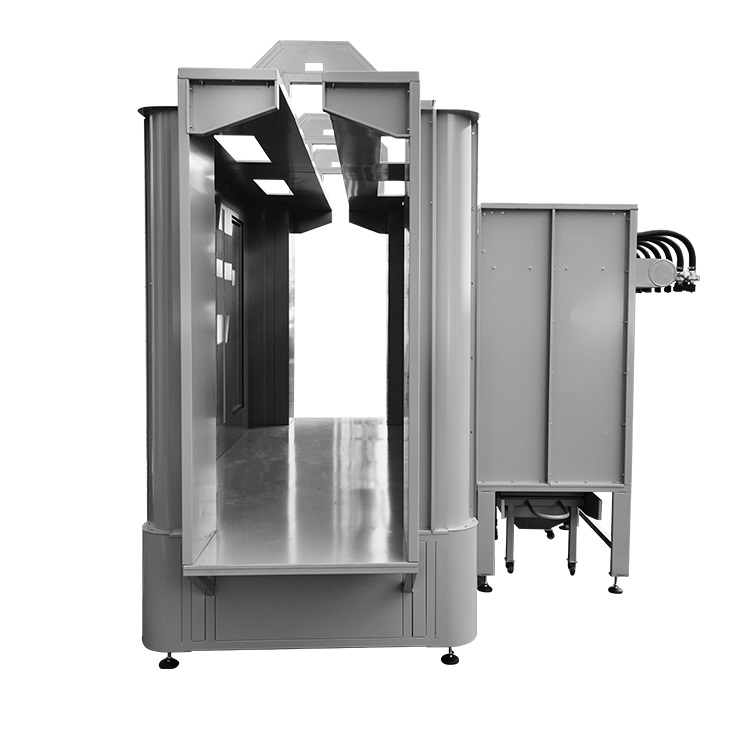 Automatic powder booth system
