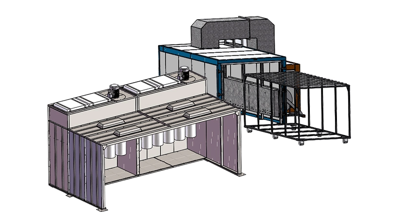 Walk-in Powder Coating Plant