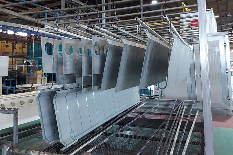 Manual Powder Coating Plant for Metal Plates