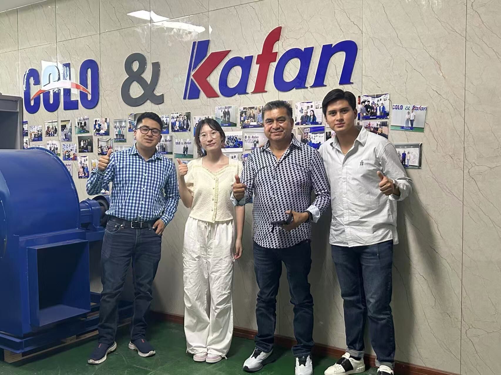 Mexico Customers Visit COLO for Automatic Powder Coating Equipment