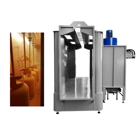 Automatic Powder Coating Booth for LPG Cylinder