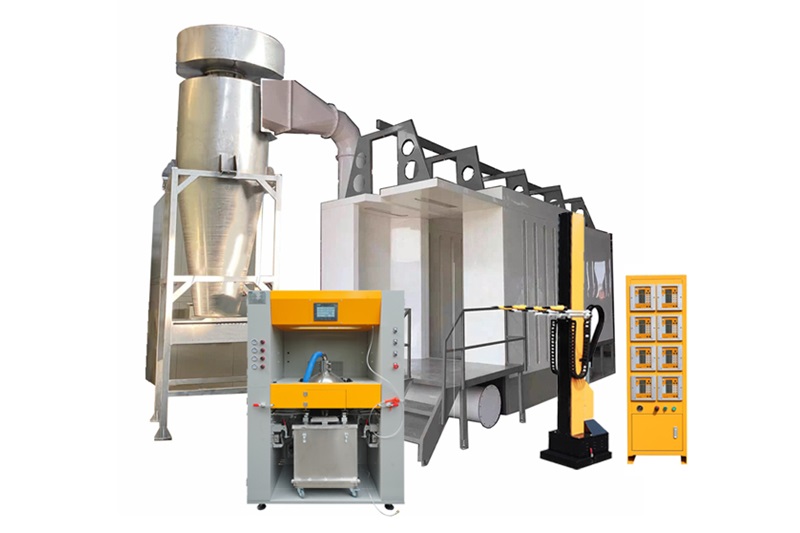 cyclone powder coating booth system