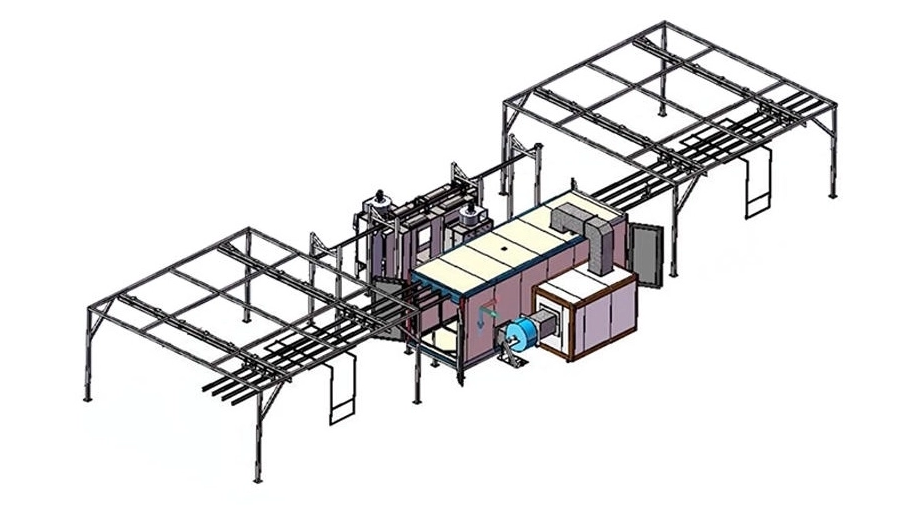 manual powder coating line 1