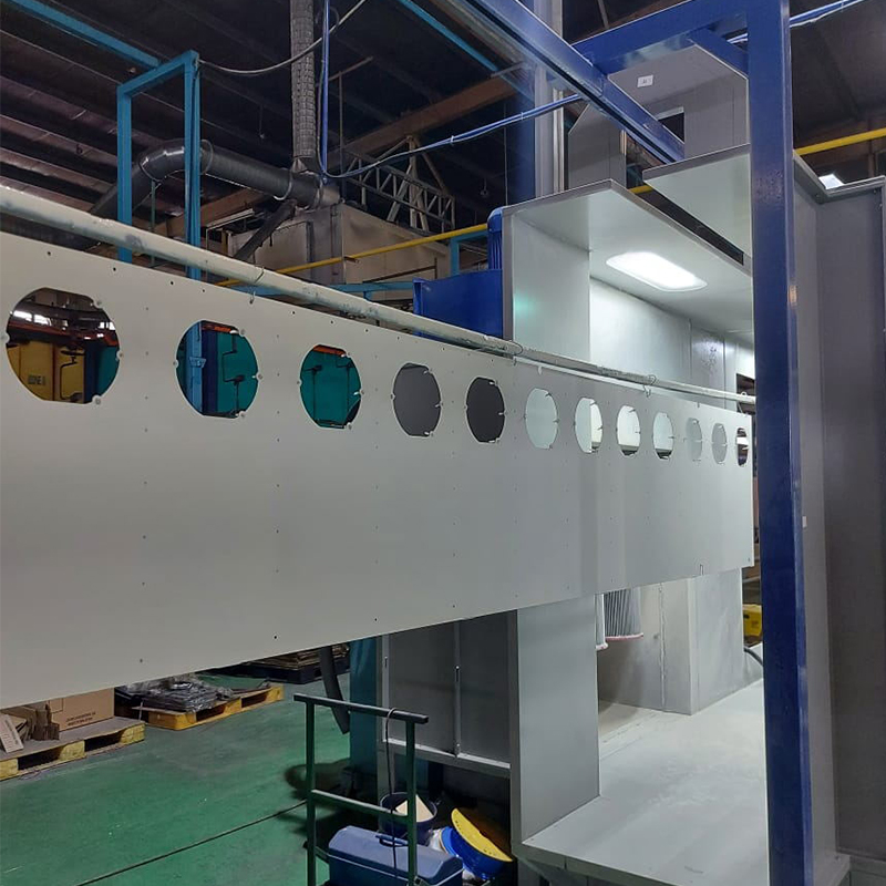 Manual Powder Coating Booth for Steel Plates