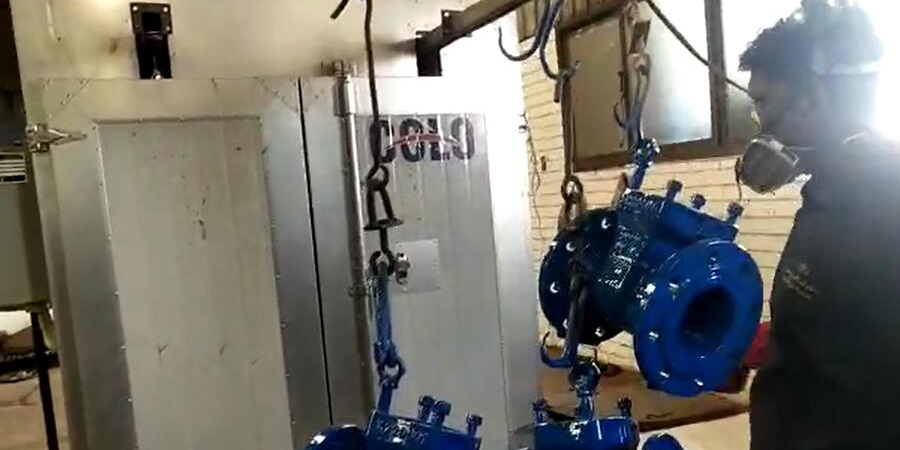 Powder Coating Fire Hydrants