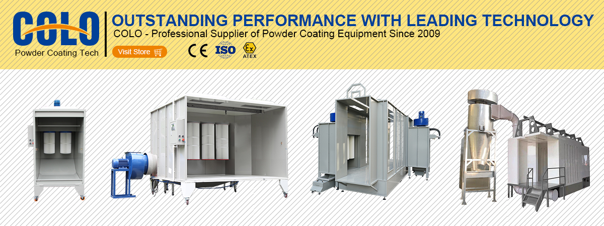 spray booth for powder coating