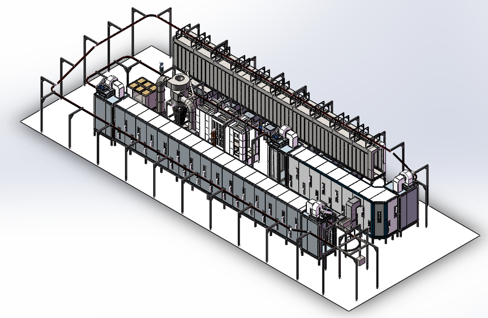 automated powder coating line design