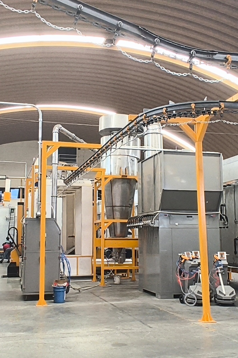 automatic powder booth