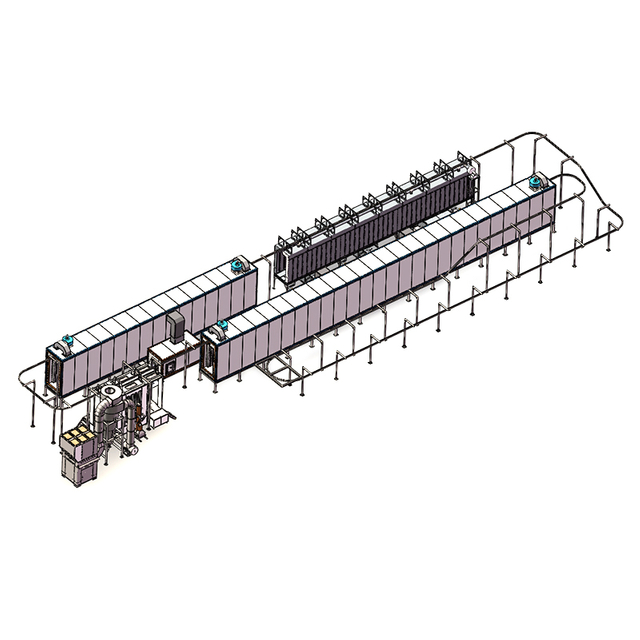 Automatic Powder Coating Line with Spraying Pretreatment