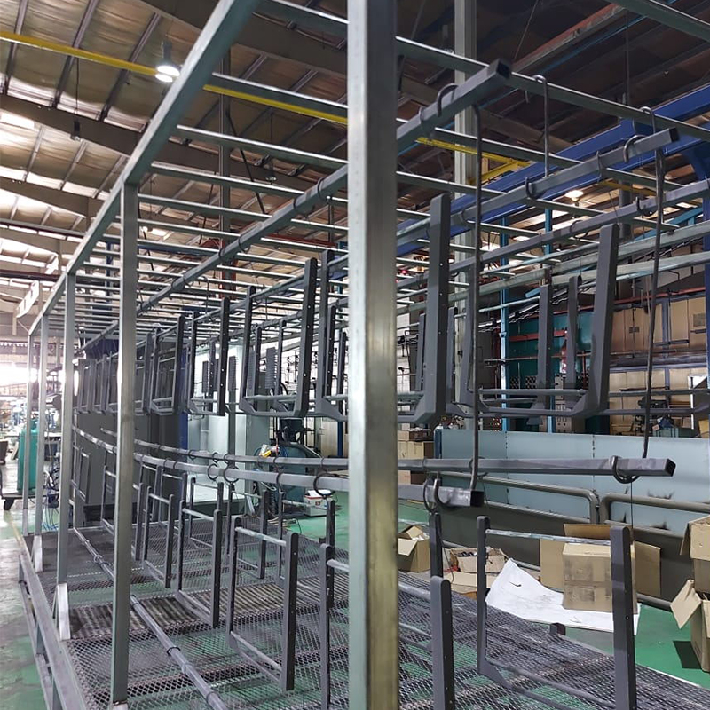 manual powder coating plant