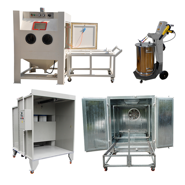 Sandblasting & Powder Coating Equipment Package for Car Rim