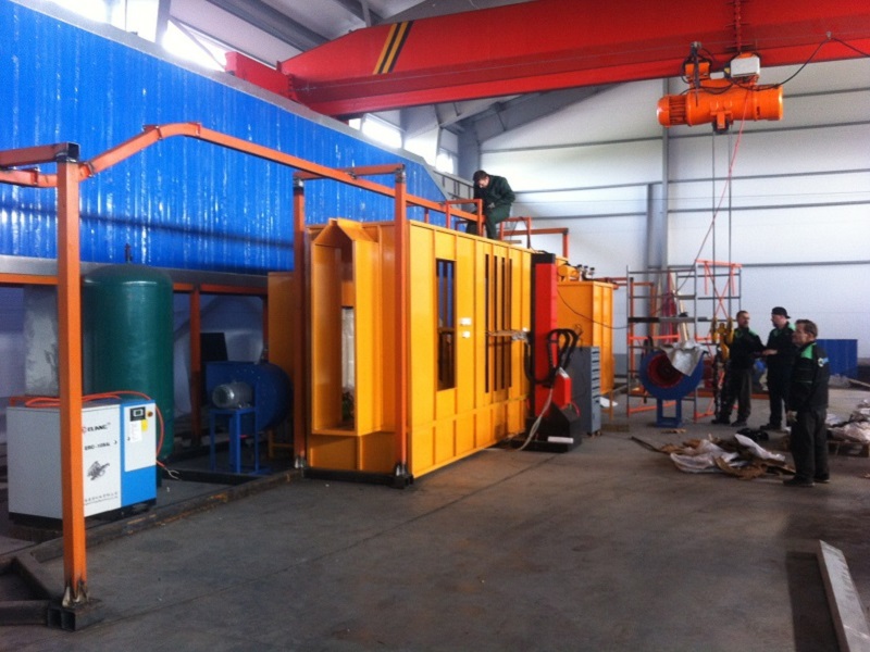 Automatic Powder Coating Line Installed in Russia