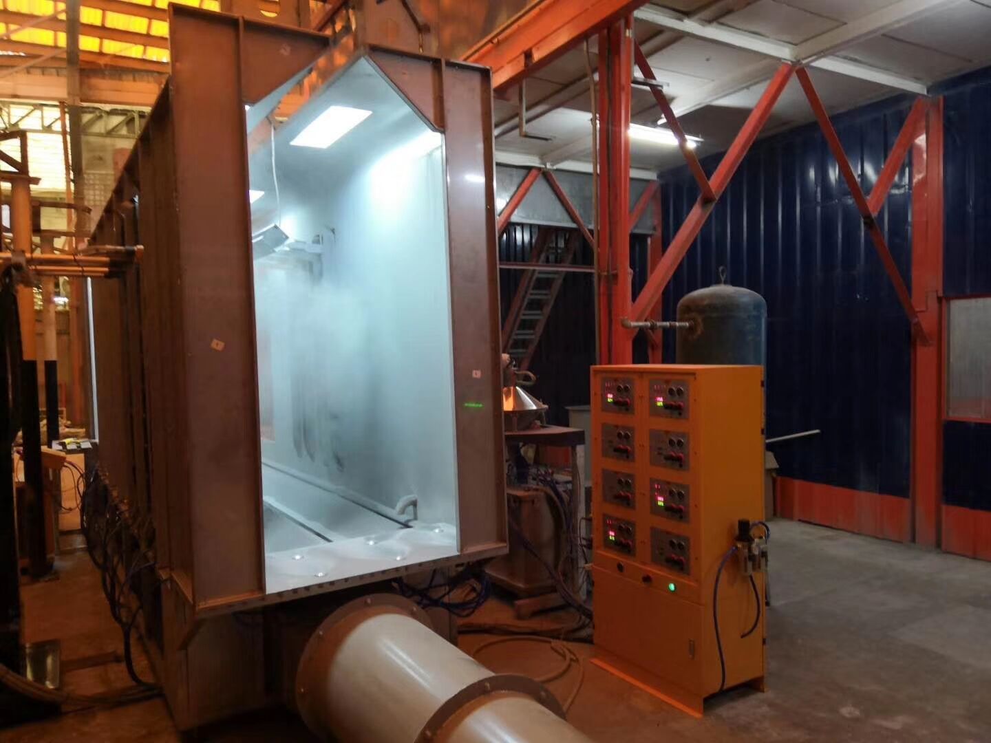 automatic powder coating booth