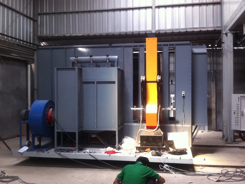 Compact Powder Coating Line Installed in Indonisia